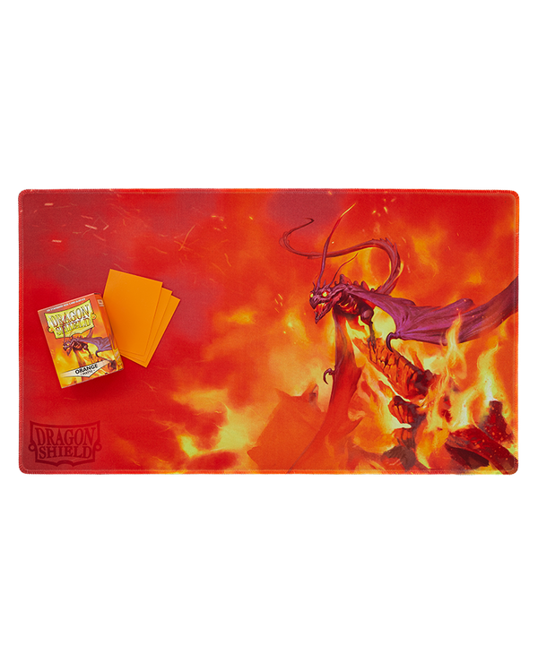 Dragon Shield: Playmat - Orange Matte Dragon - Usaqin, The One Who Knocks