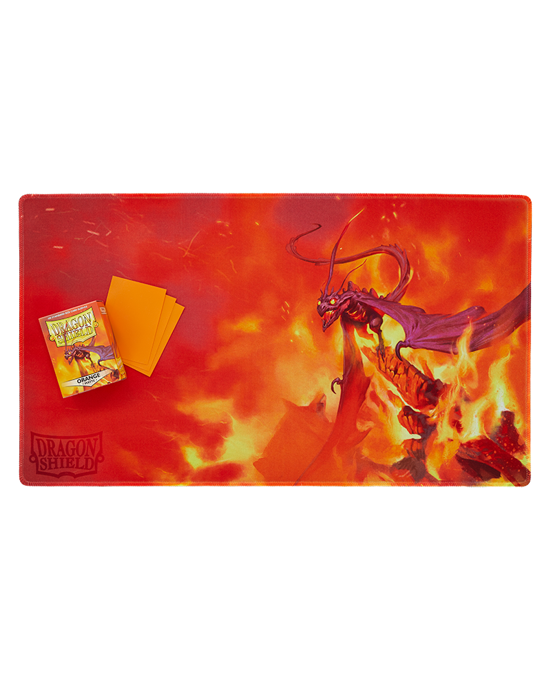 Dragon Shield: Playmat - Orange Matte Dragon - Usaqin, The One Who Knocks