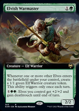 Elvish Warmaster [Extended Art #363] (KHM-R)