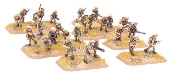 Flames of War: WWII: British (BR742) - Rifle Platoon, 8th Army, with 3 squads (Early / Mid)