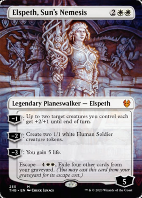 Elspeth, Sun's Nemesis [#255 Borderless Planeswalker] (THB-M) Light Play