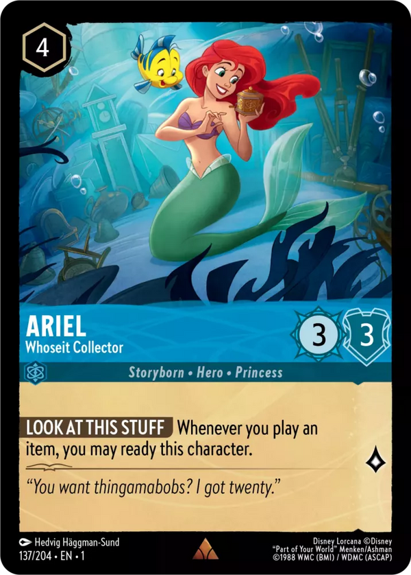 Ariel - Whoseit Collector (The First Chapter 137/204) Rare - Near Mint