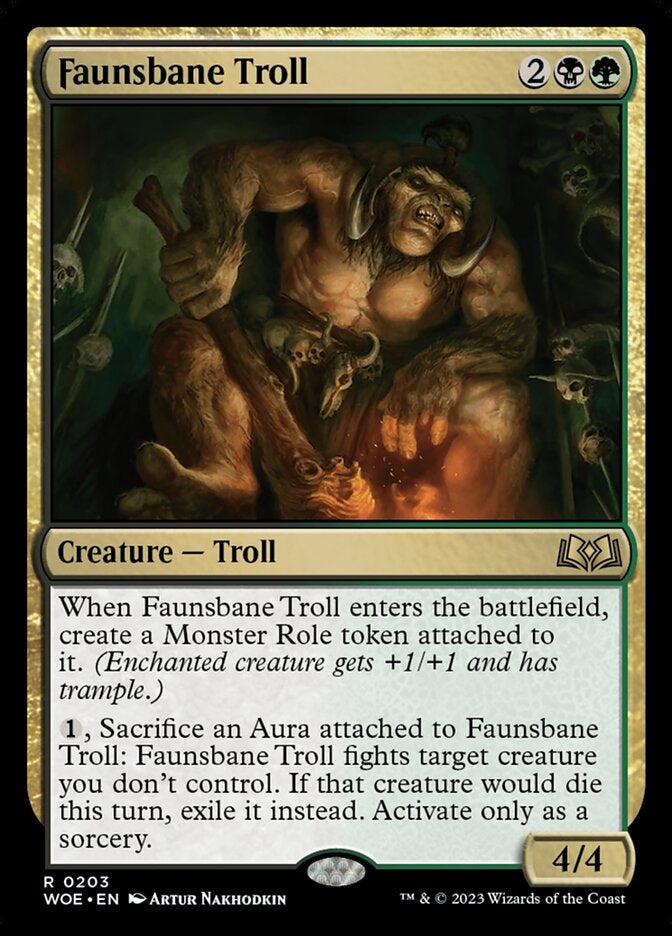 Faunsbane Troll [#0203] (WOE-R)
