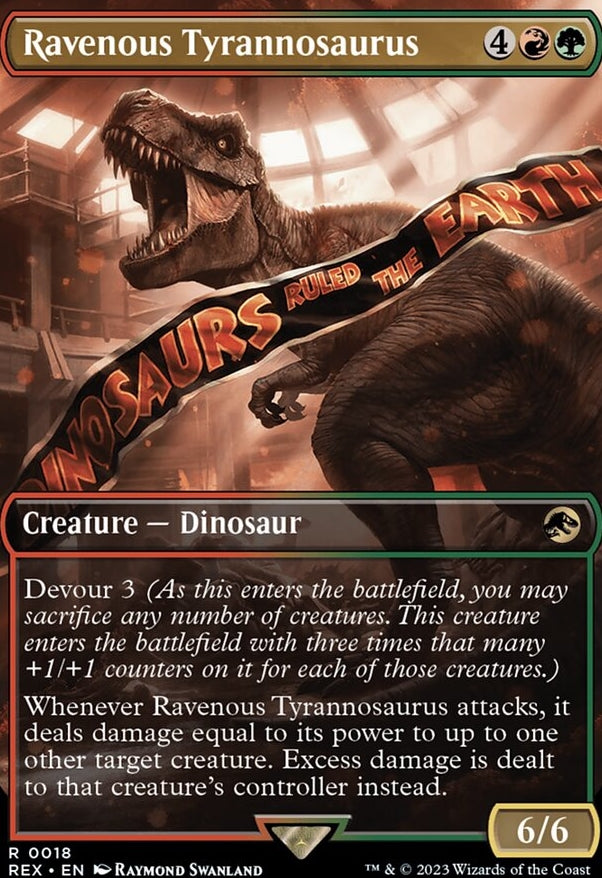 Ravenous Tyrannosaurus [#0018 Borderless] (REX-R)