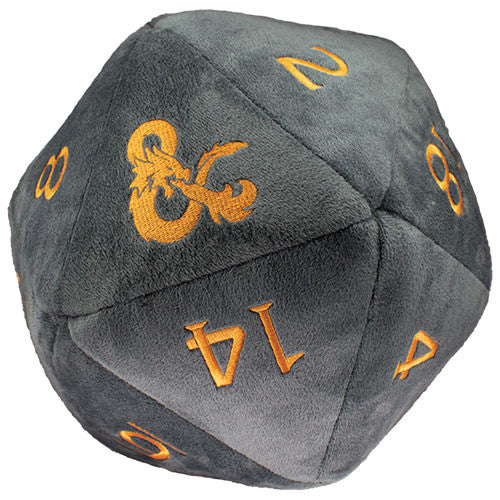 Ultra-PRO: Jumbo D20 Plush - D&D: Realmspace (Grey w/ Orange)