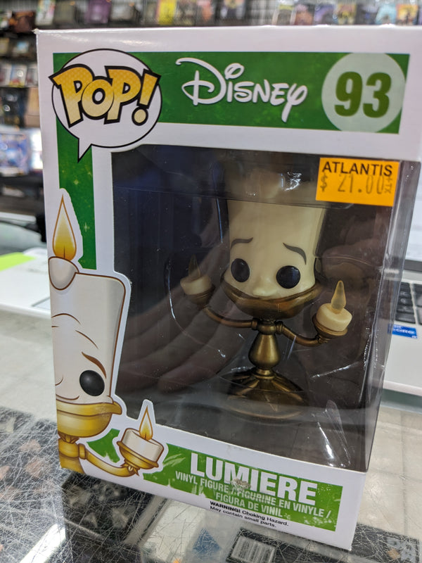 POP Figure: Disney #0093 - Lumiere (Moderate Box Damage)