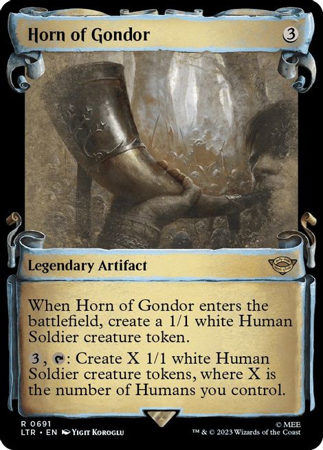 Horn of Gondor [#0691 Showcase Scrolls] (LTR-R-FOIL)