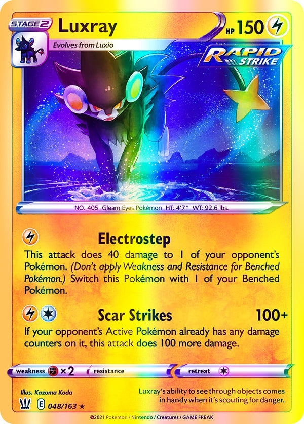 Luxray - 048/163 (SWSH05) Holo Rare - Near Mint Reverse Holofoil