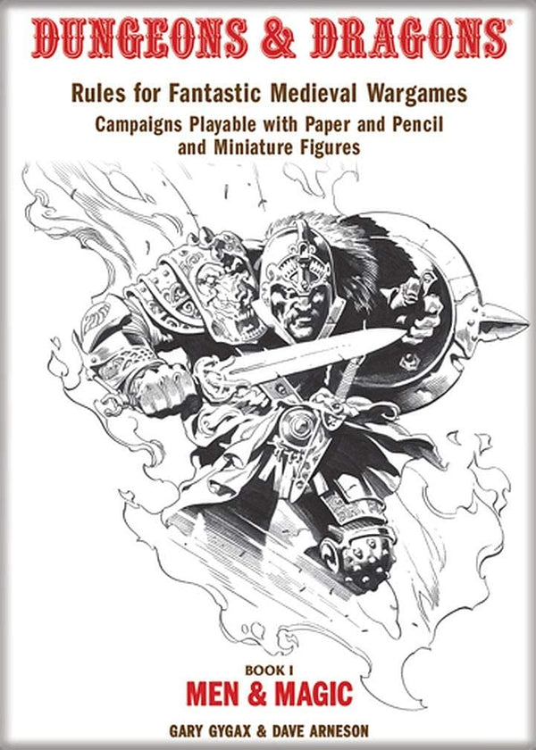 Dungeons & Dragons Book Cover Series 1 Magnet - Rule Book I Men and Magic