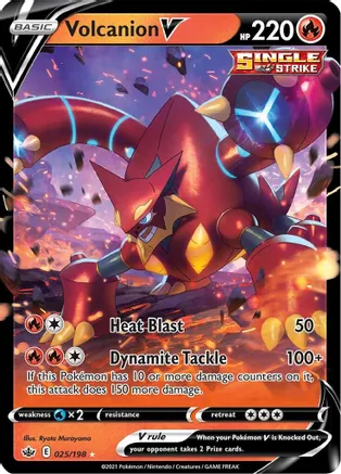 Volcanion V - 025/198 (SWSH06) Ultra Rare - Near Mint Holofoil