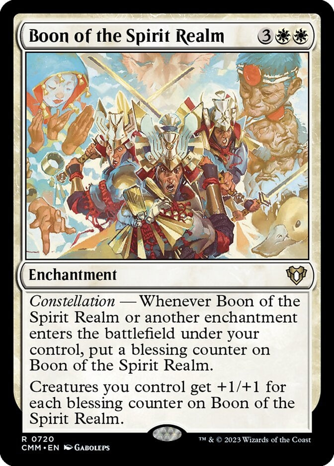 Boon of the Spirit Realm [#0720 New Commander Cards] (CMM-R)