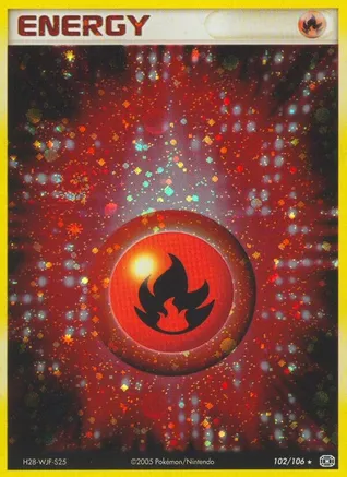 Fire Energy - 102/106 Holo Rare Light Play