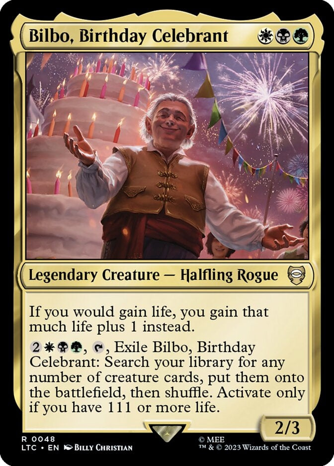Bilbo, Birthday Celebrant [