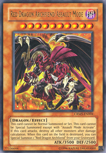 Red Dragon Archfiend/Assault Mode (CRMS-EN004) Ultra Rare - Near Mint Unlimited