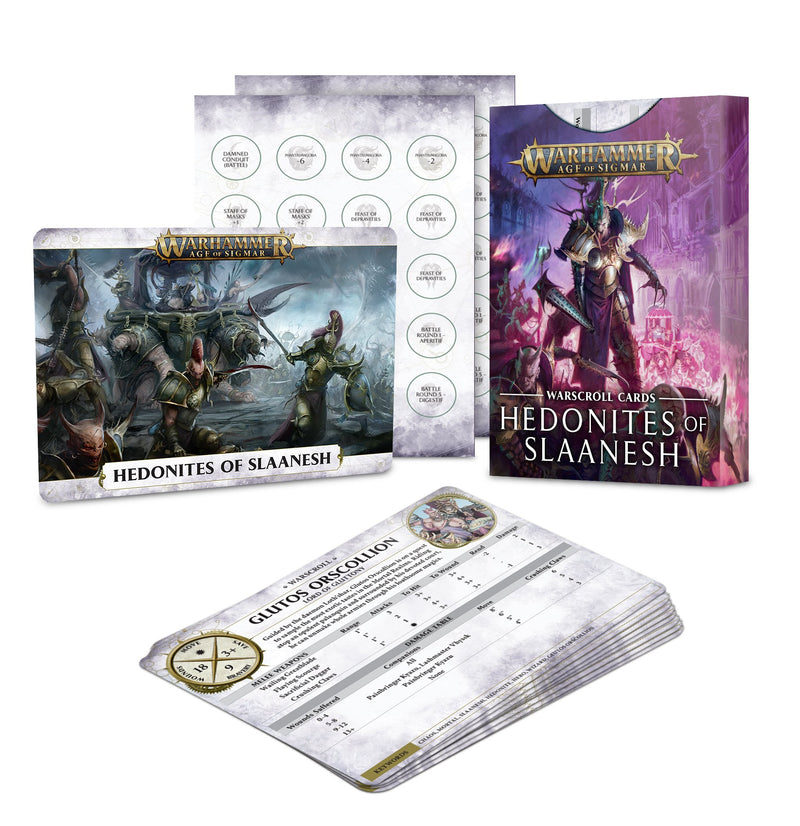 Age of Sigmar: Warscroll Cards - Hedonites of Slaanesh (OOP)