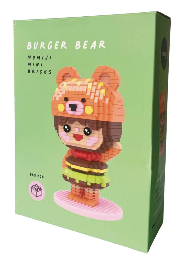 MOMIJI BURGER BEAR MINI BRICKS BUILDABLE FIGURE