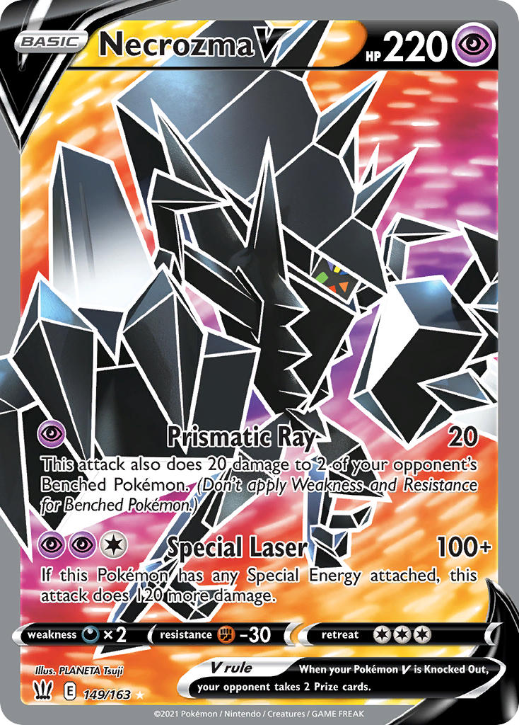 Necrozma V (Full Art) - 149/163 (SWSH05) Ultra Rare - Near Mint Holofoil