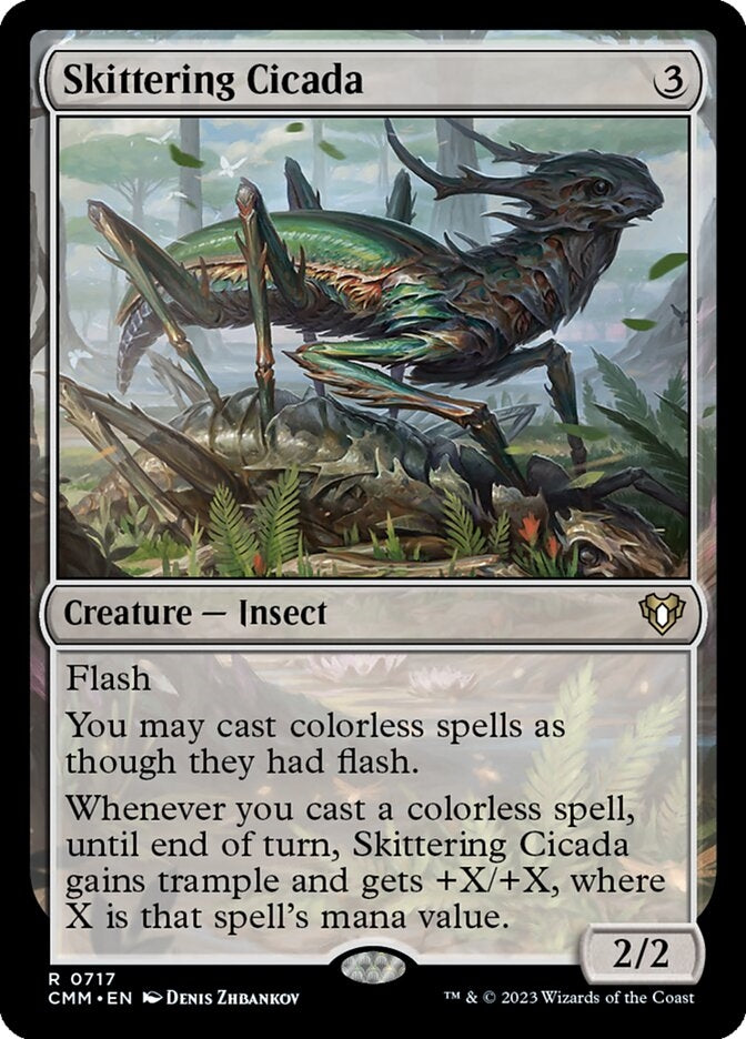 Skittering Cicada [#0717 New Commander Cards] (CMM-R)
