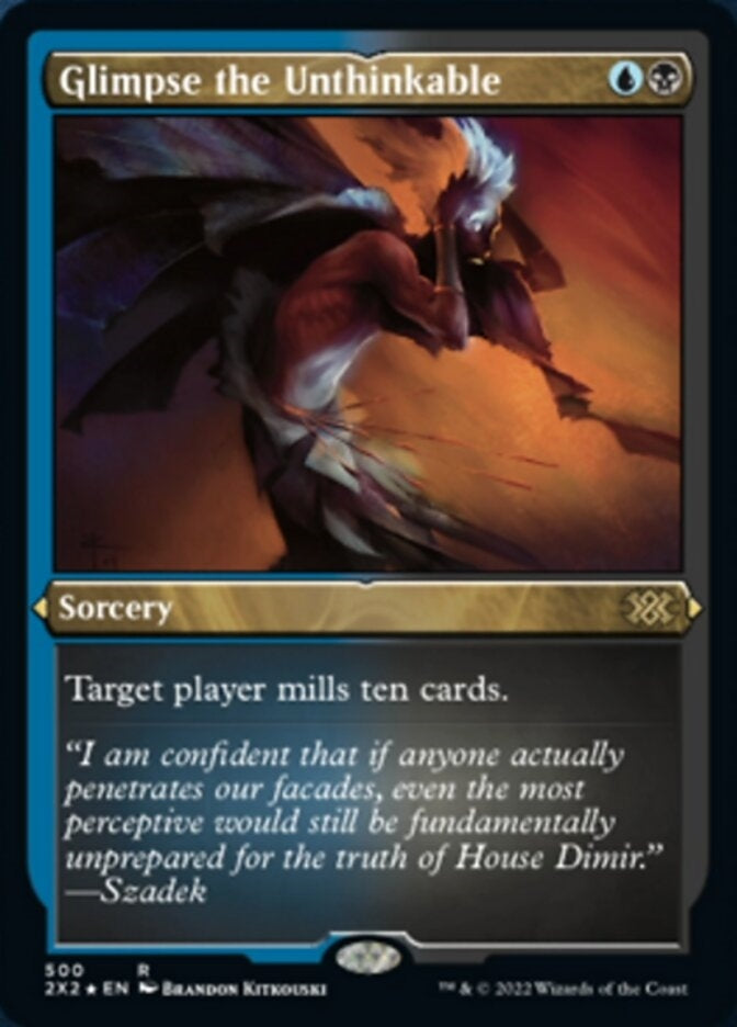 Glimpse the Unthinkable [#500 Etched Foil] (2X2-R)