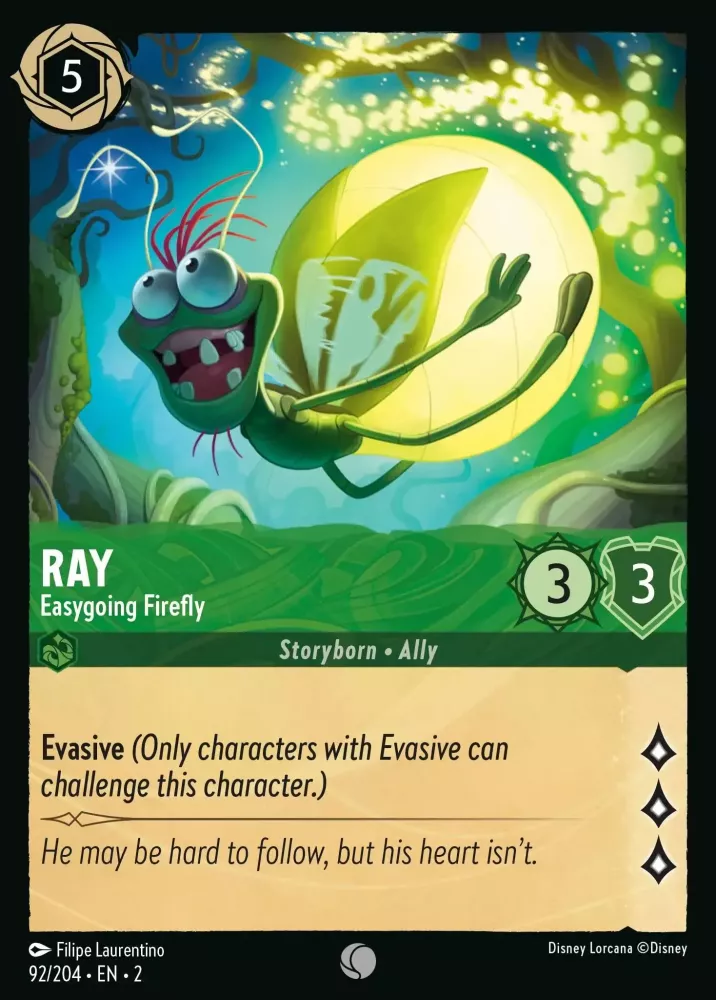 Ray - Easygoing Firefly (Rise of the Floodborn 92/204) Common - Near Mint