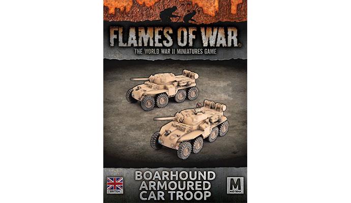 Flames of War: WWII: British (BBX69) - Boarhound (75mm) Armoured Cars (x2) (Mid)