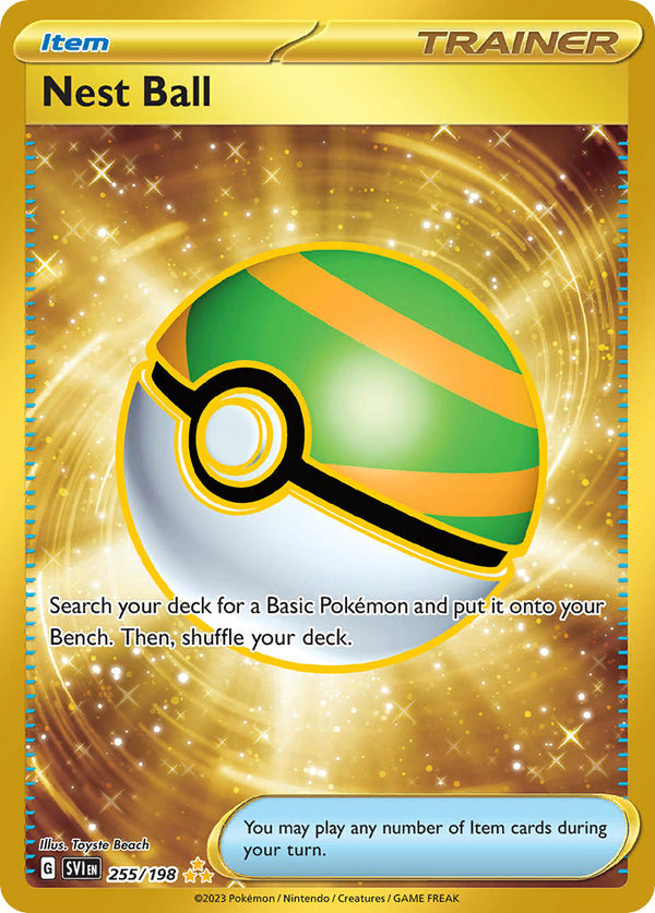 Nest Ball - 255/198 (SV1) Hyper Rare - Near Mint Holofoil