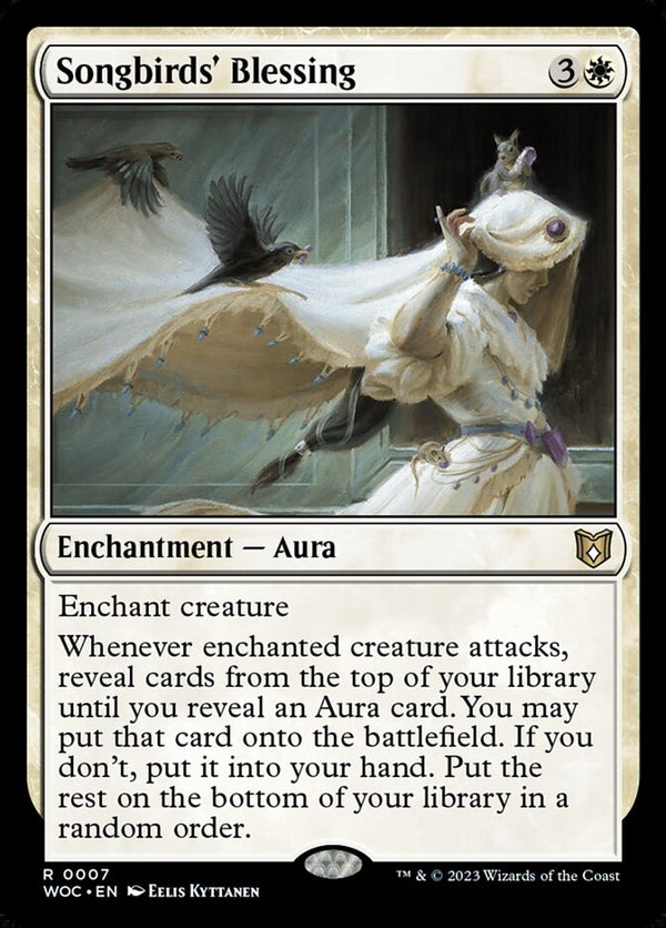 Songbirds' Blessing [#0007 New Commander Cards] (WOC-R)