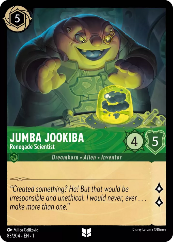 Jumba Jookiba - Renegade Scientist (The First Chapter 83/204) Uncommon - Near Mint