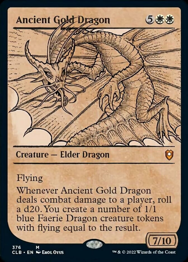 Ancient Gold Dragon [#376 Showcase] (CLB-M)