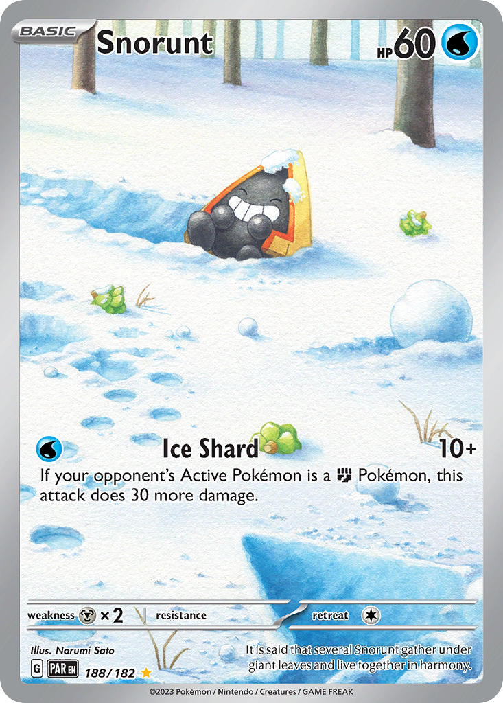 Snorunt - 188/182 (PAR) Illustration Rare - Near Mint Holofoil