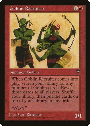 Goblin Recruiter (VIS-U) Light Play