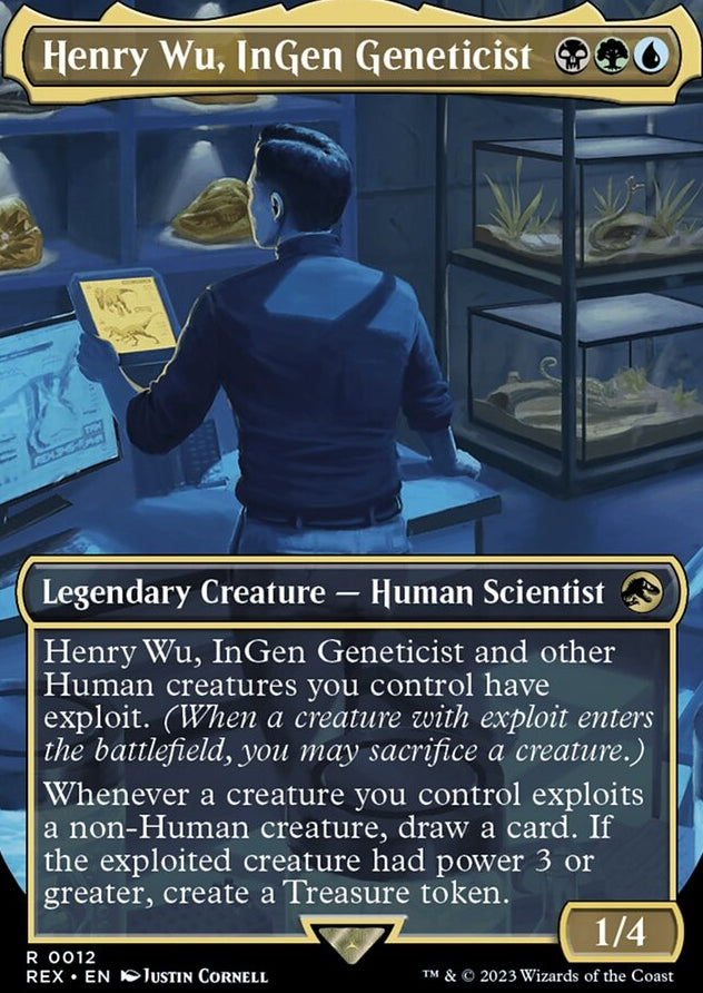 Henry Wu, InGen Geneticist [#0012 Borderless] (REX-R)