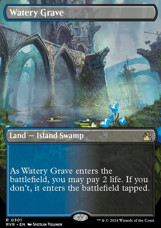 Watery Grave [#0301 Borderless Shocklands] (RVR-R)