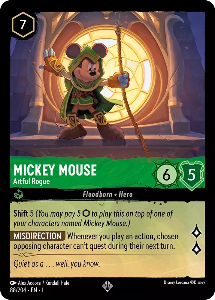 Mickey Mouse - Artful Rogue (The First Chapter 88/204) Super Rare - Near Mint