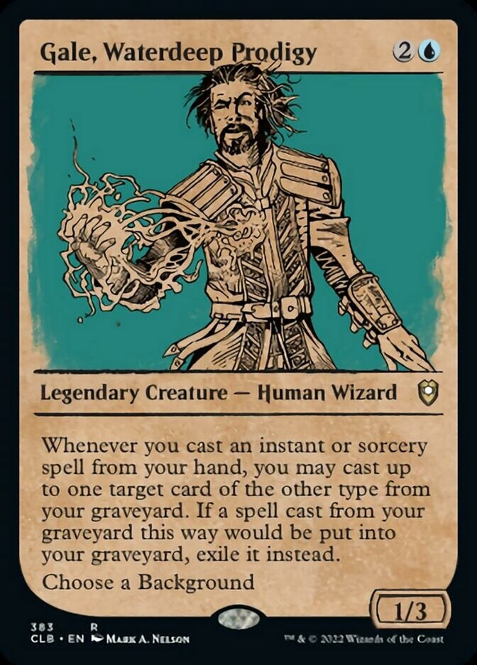 Gale, Waterdeep Prodigy [#383 Showcase] (CLB-R)