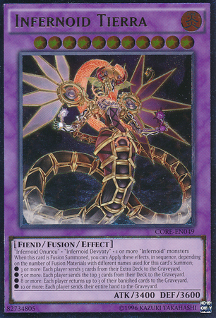 Infernoid Tierra (CORE-EN049) Ultimate Rare - Near Mint Unlimited