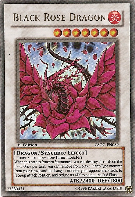 Black Rose Dragon (CSOC-EN039) Ultra Rare - Near Mint 1st Edition