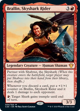 Brallin, Skyshark Rider (C20-M-FOIL)