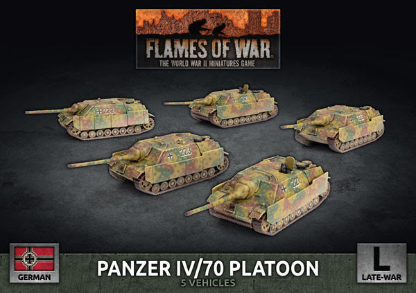 Flames of War: WWII: German (GBX160) - Panzer IV/70 Tank Platoon (Plastic) (Late)