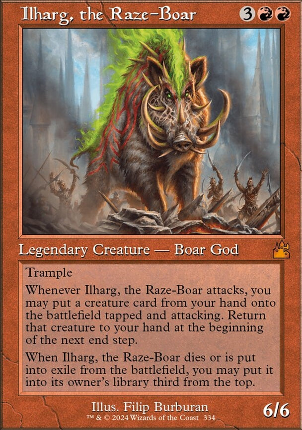 Ilharg, the Raze-Boar [#0334 Retro Frame] (RVR-M)