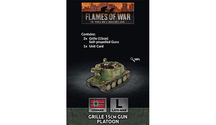 Flames of War: WWII: German (GE151) - Grille 15cm Gun Platoon (x2)