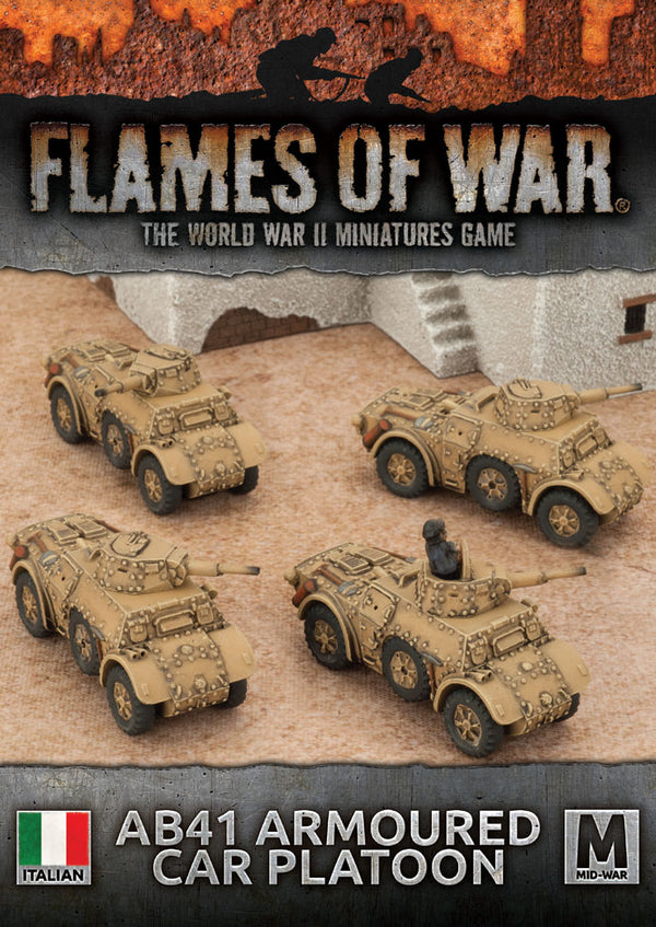 Flames of War: WWII: Italian (IBX16) - AB41 Armoured Car Platoon