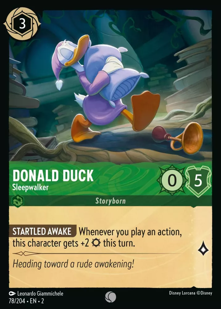 Donald Duck - Sleepwalker (Rise of the Floodborn 78/204) Common - Near Mint