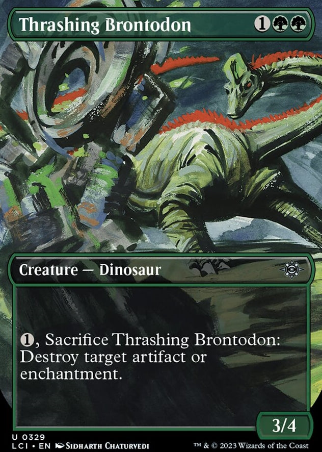 Thrashing Brontodon [#0329 Borderless] (LCI-U)