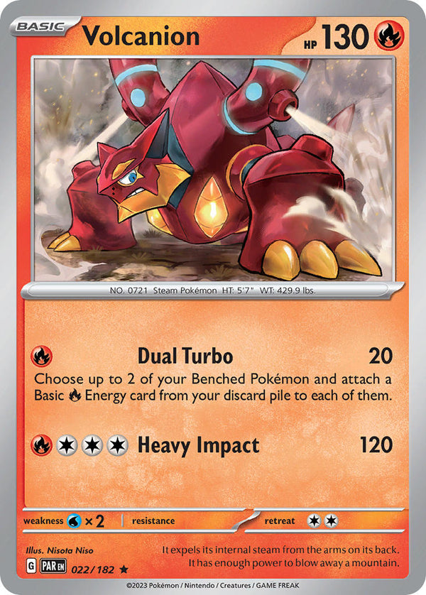 Volcanion - 022/182 (PAR) Rare - Near Mint Holofoil