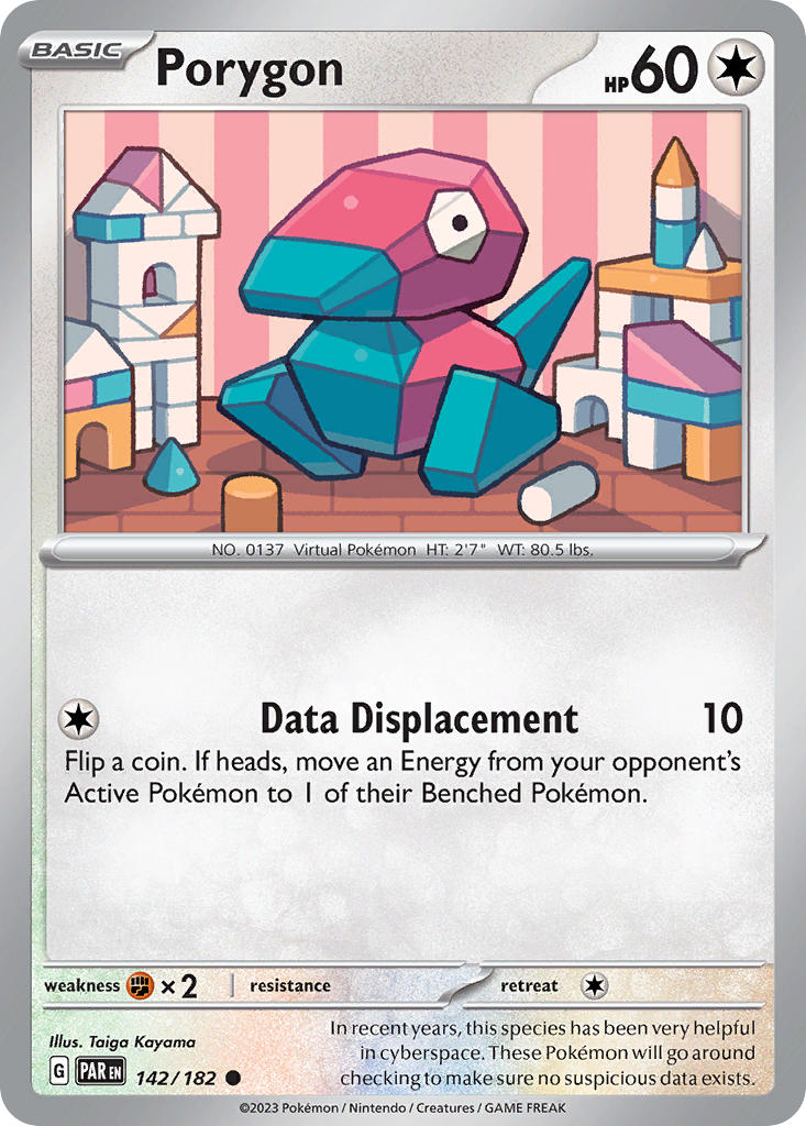 Porygon - 142/182 (PAR) Common - Near Mint