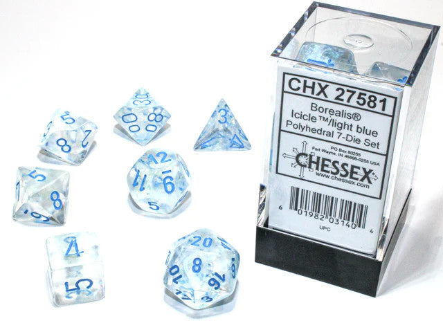 CHX20581: Borealis - Mini Poly Set Icicle w/light blue (Luminary) (7)