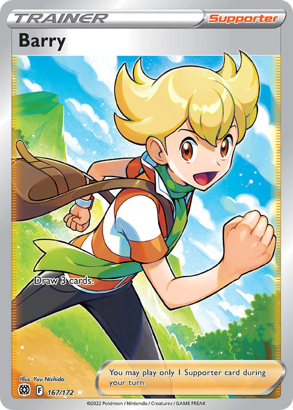 Barry (Full Art) - 167/172 (SWSH09) Ultra Rare - Near Mint Holofoil