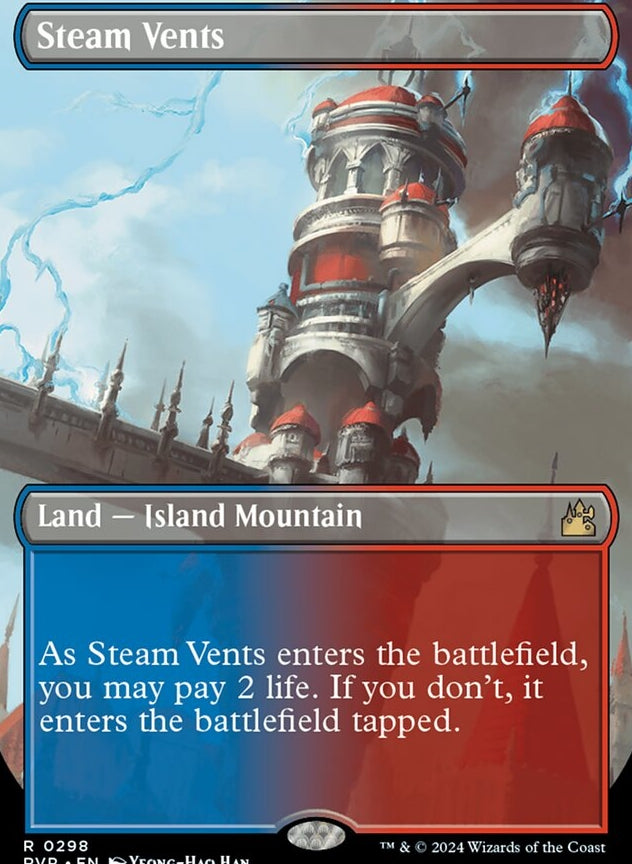 Steam Vents [#0298 Borderless Shocklands] (RVR-R)