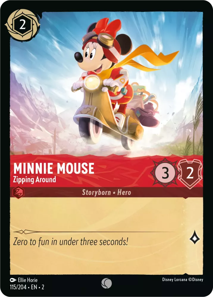 Minnie Mouse - Zipping Around (Rise of the Floodborn 115/204) Common - Near Mint